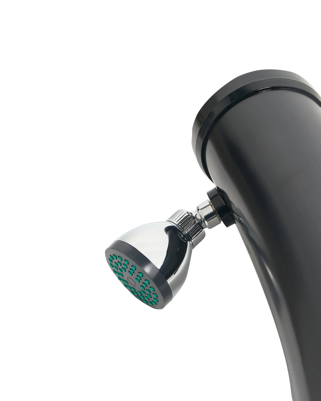 Douche solaire extérieure 217 cm - Réservoir 20L en Acier Inoxydable Noir - Colonne de Douche Slim à Effet Pluie pour Jardin