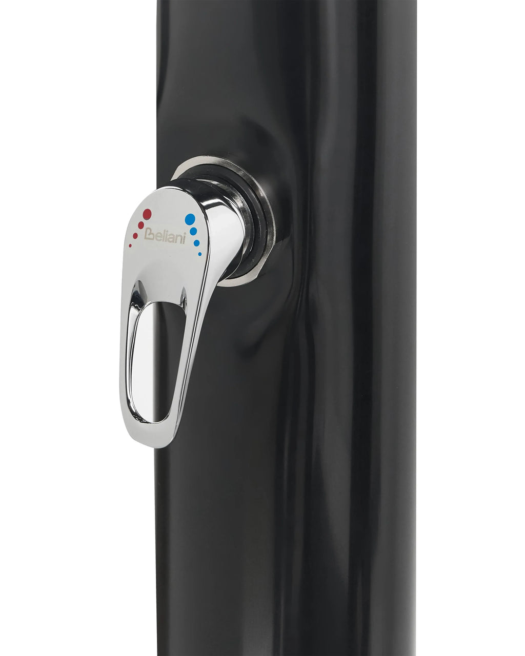 Douche solaire extérieure 217 cm - Réservoir 20L en Acier Inoxydable Noir - Colonne de Douche Slim à Effet Pluie pour Jardin