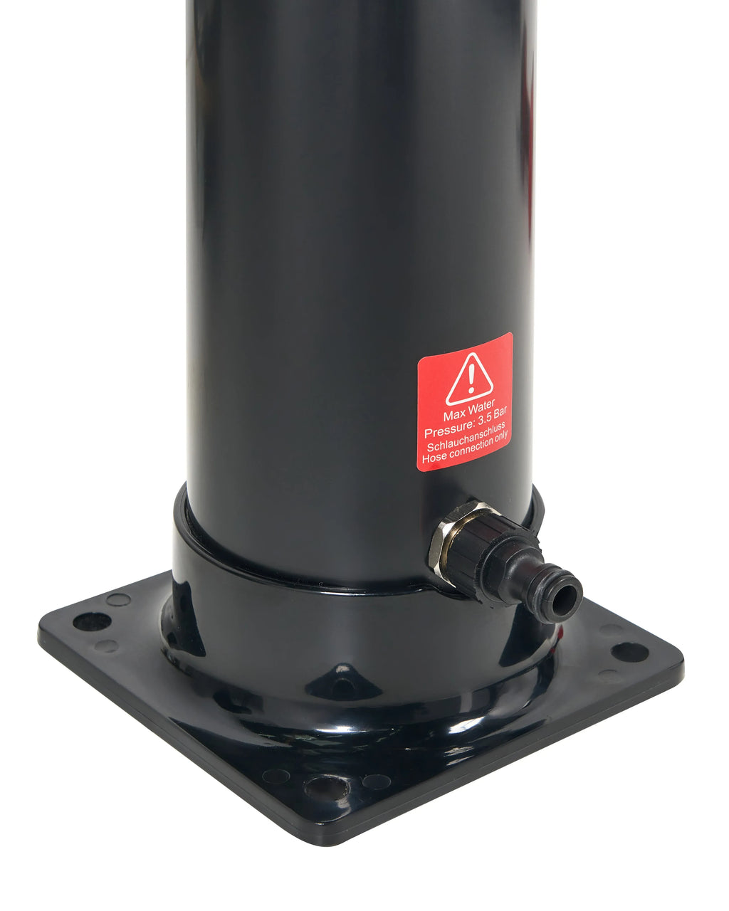 Douche solaire extérieure 217 cm - Réservoir 20L en Acier Inoxydable Noir - Colonne de Douche Slim à Effet Pluie pour Jardin
