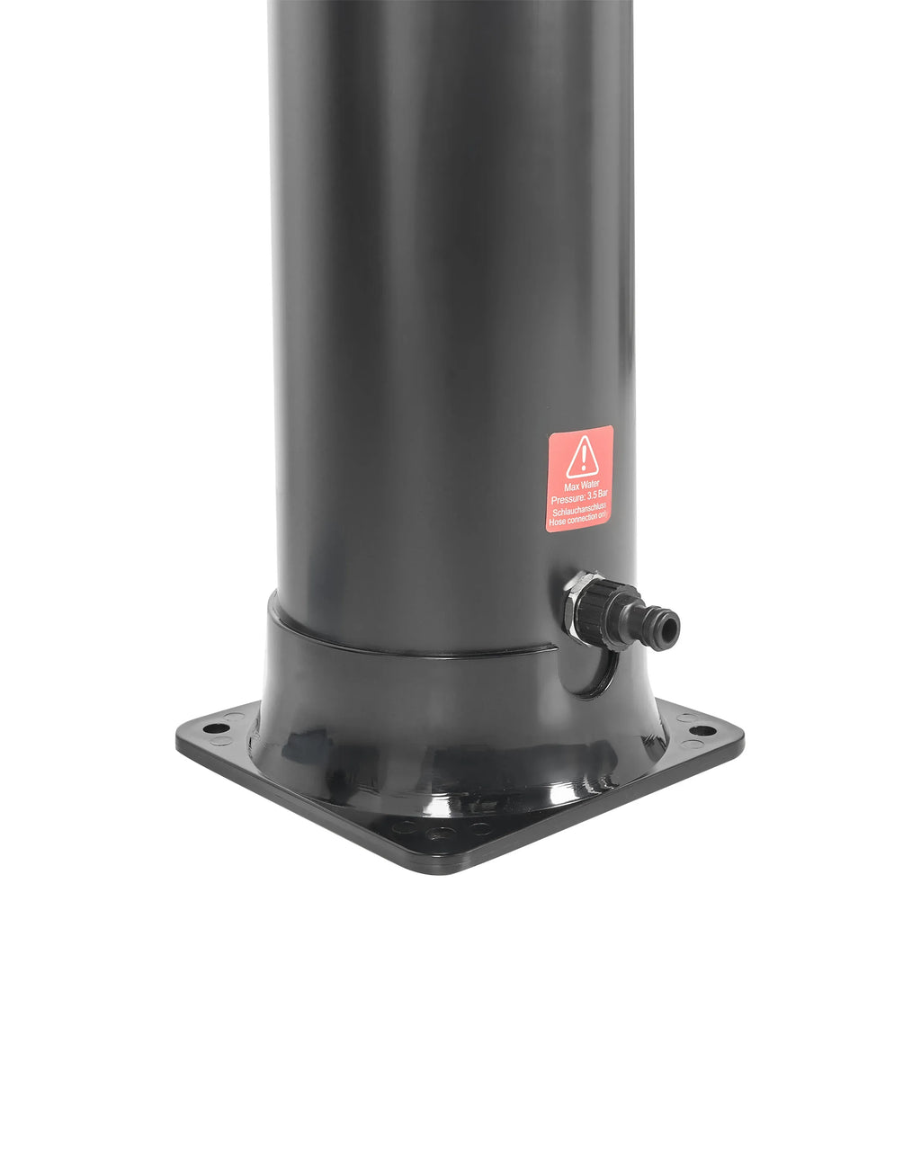 Douche solaire extérieure 214 cm - Réservoir 20L en Acier Inox Noir et Argent - Colonne de Douche Pluie pour Jardin