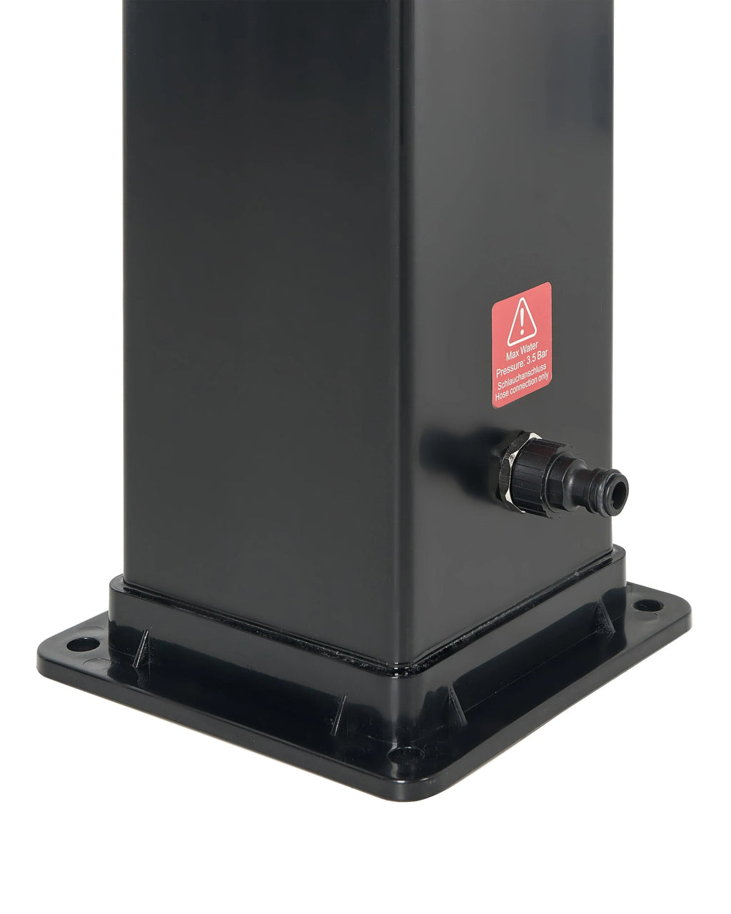 Douche solaire extérieure 217 cm - Réservoir 40L en acier inoxydable entièrement noir - Colonne de douche à effet pluie pour jardin