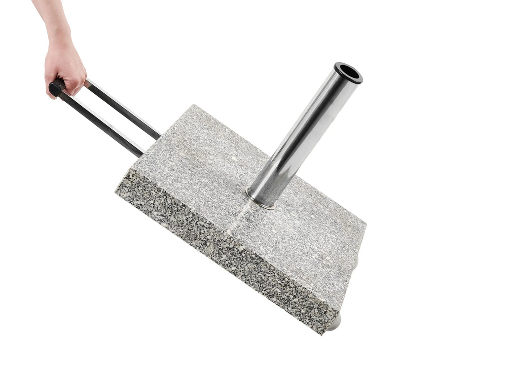 Pied de parasol carré gris 30 kg