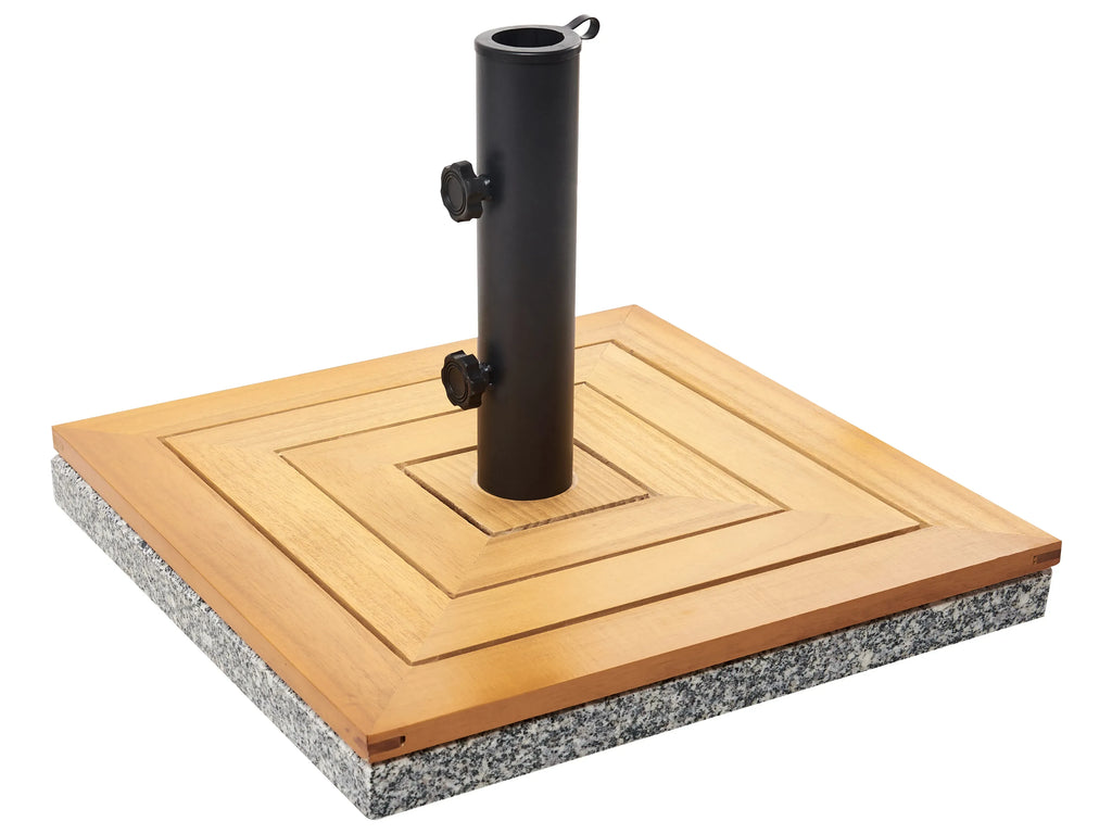 Pied de parasol carré marron 21 kg