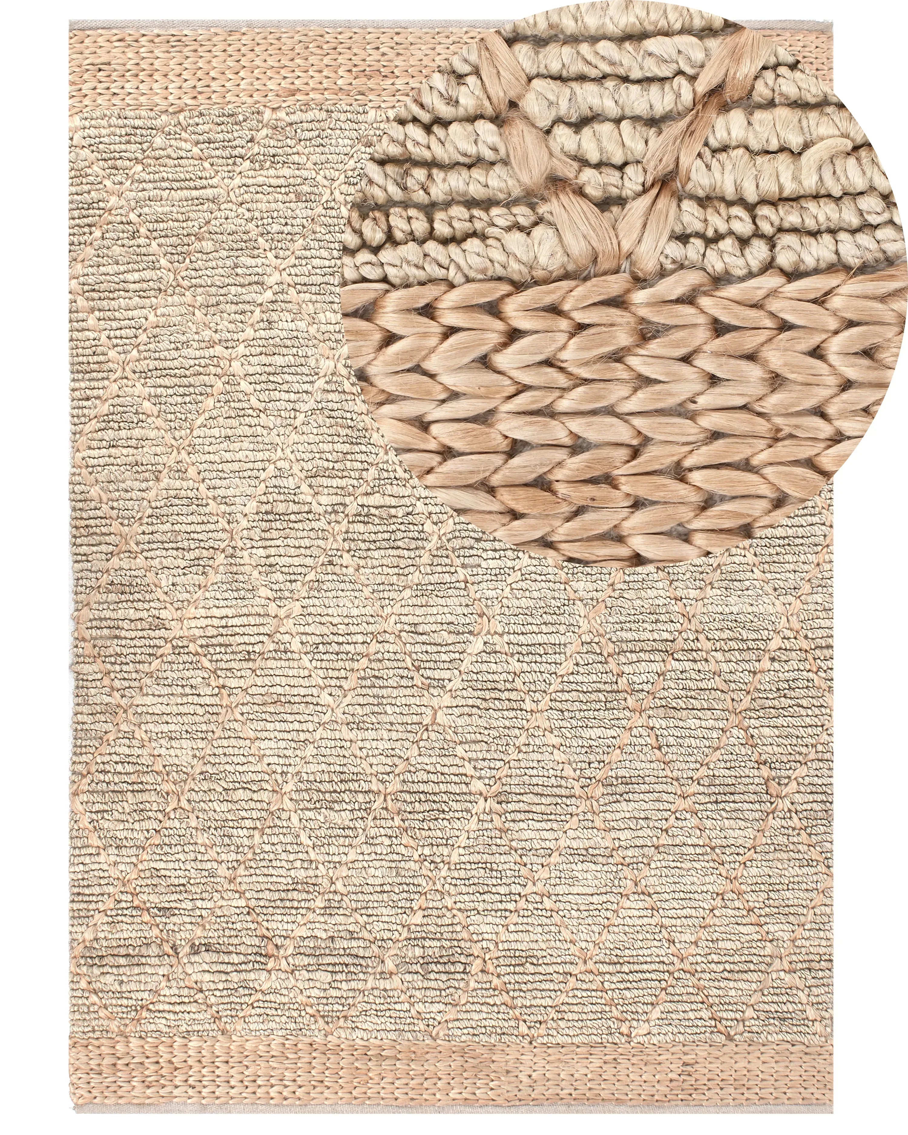 Tappeto TELLIKAYA Beige 160 x 230 cm Iuta