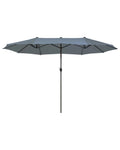 Ombrellone da giardino 460 cm SIBILLA Grigio