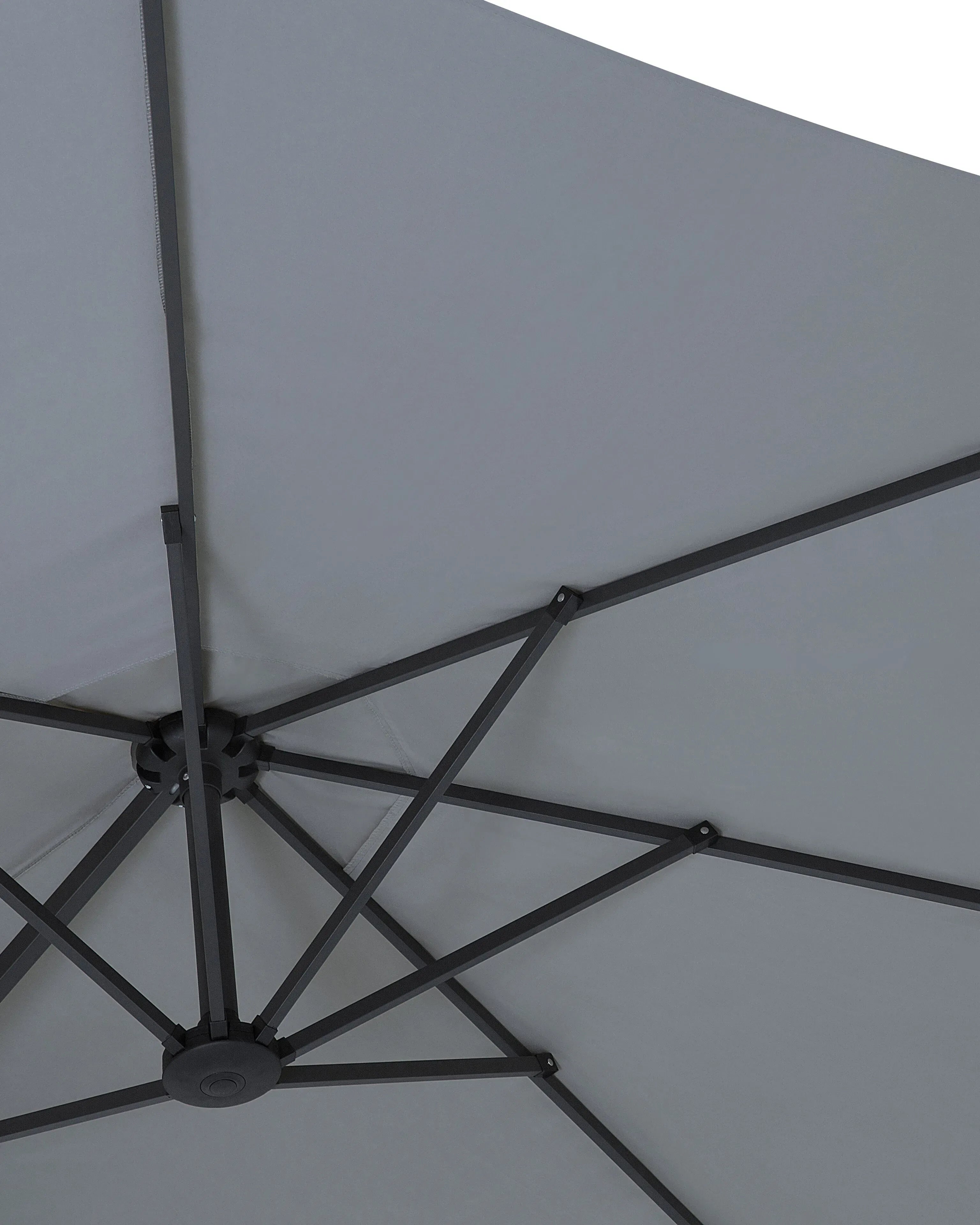 Parasol de jardin 460 cm Gris