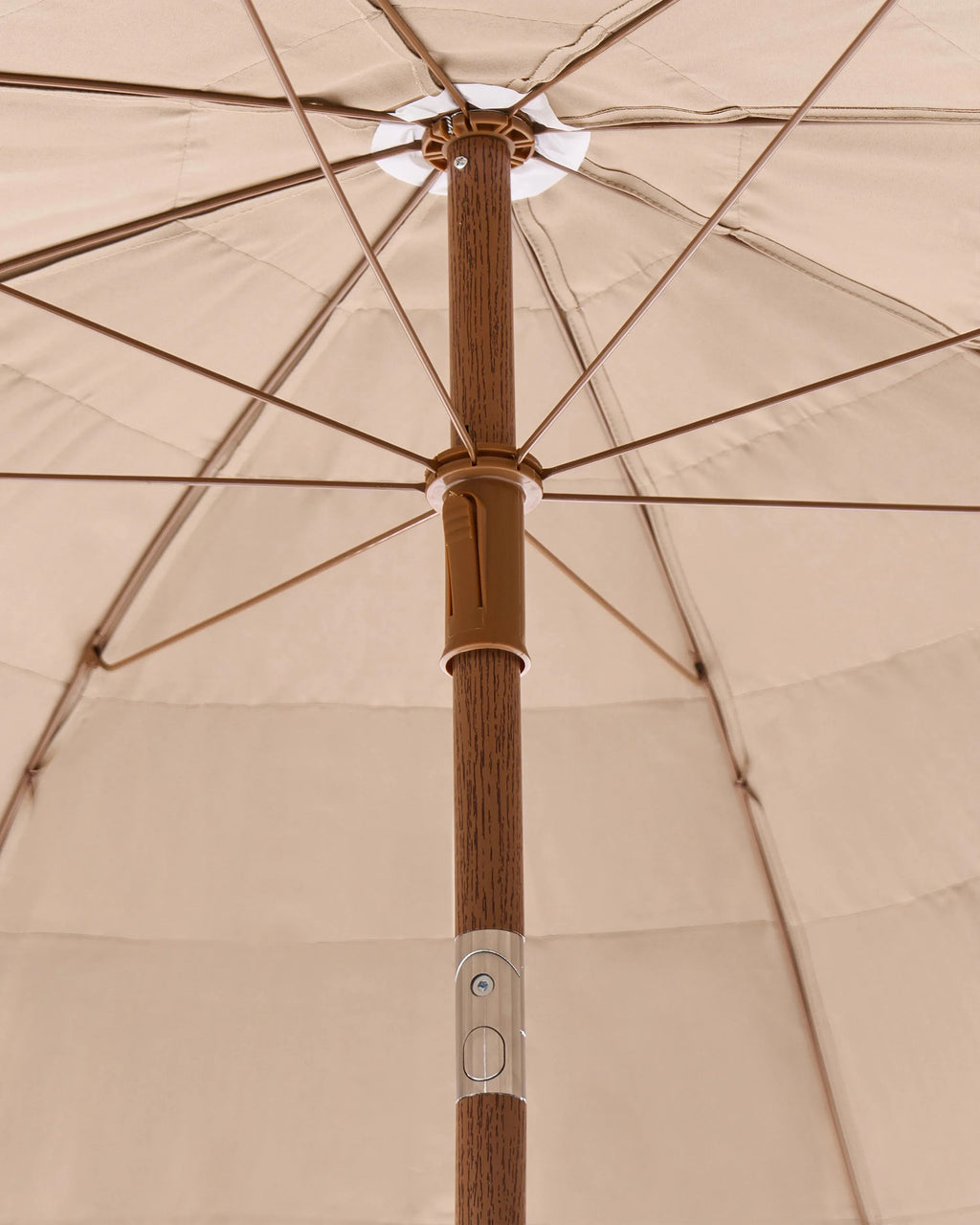 Parasol d'extérieur 175 cm Naturel