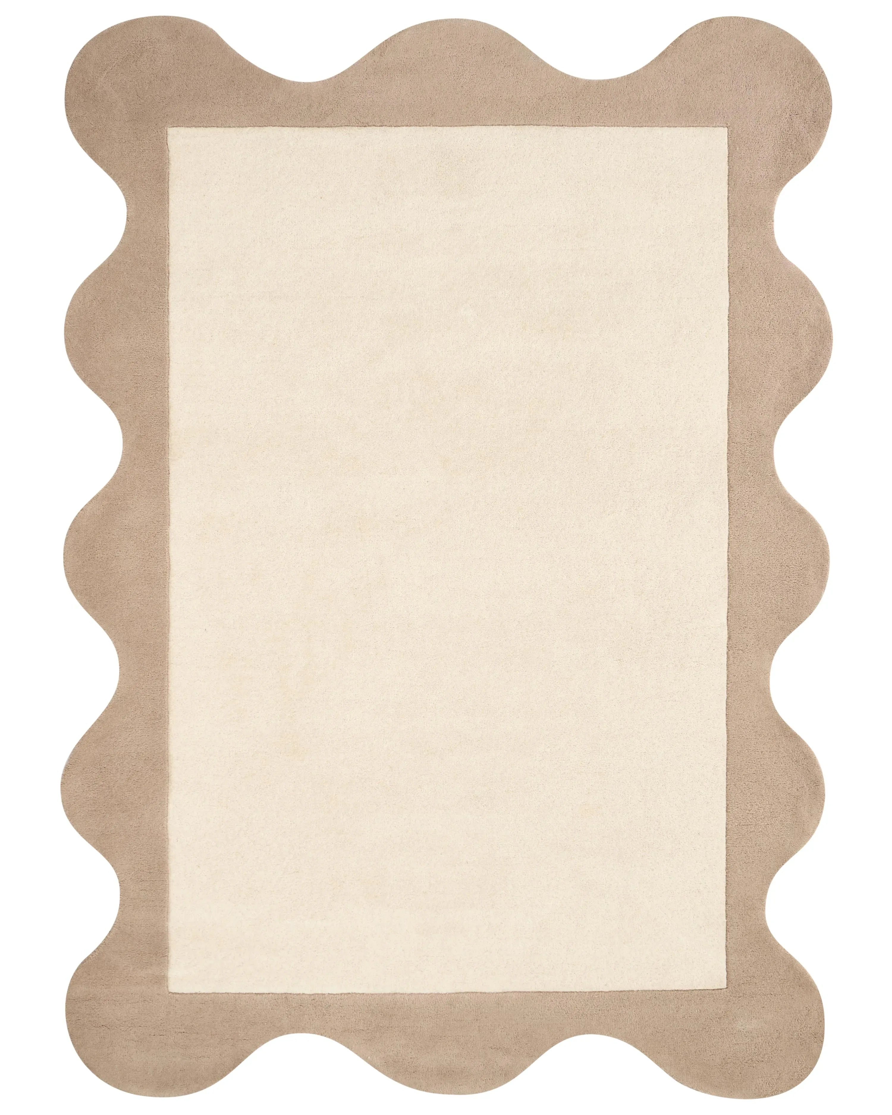 Tappeto SANGHAR Beige 160 x 230 cm Lana