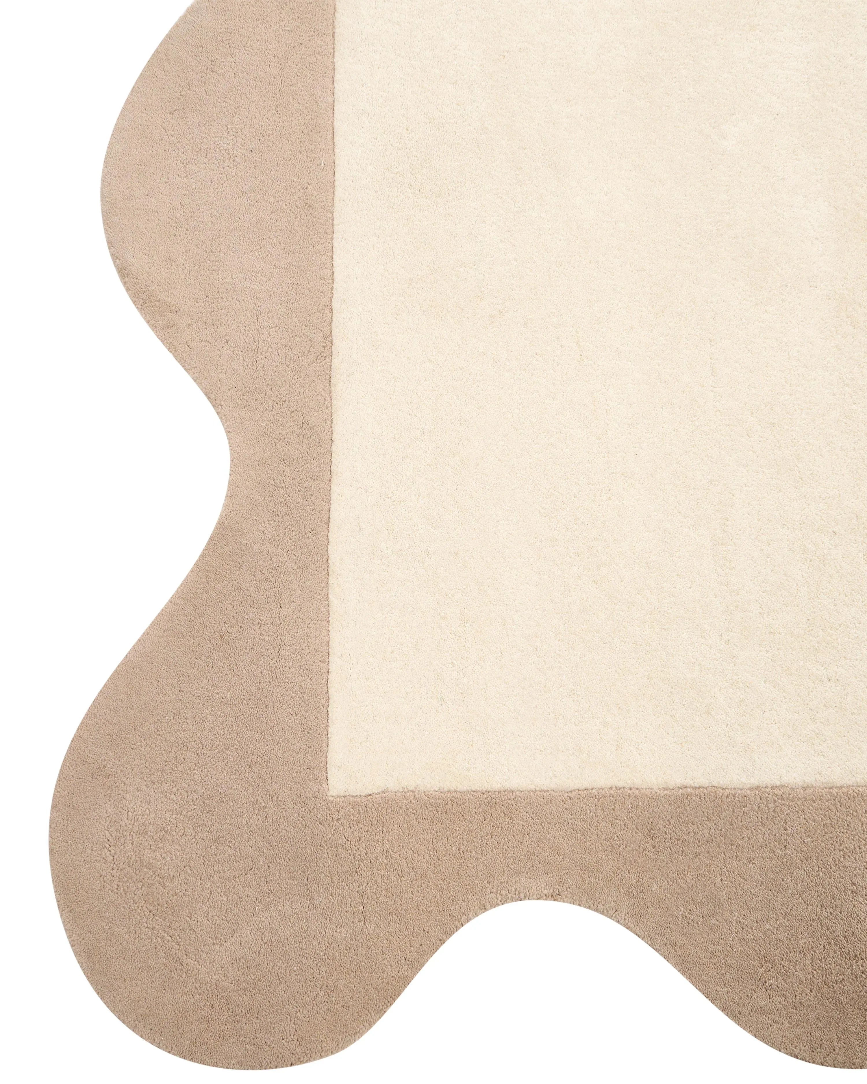 Tapis beige 160 x 230 cm Laine