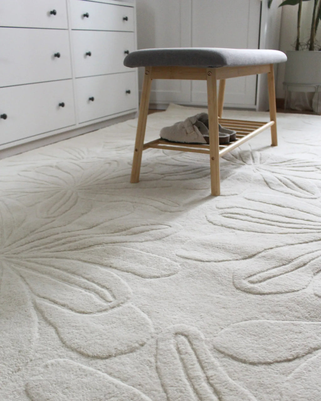 Tapis Beige clair 200 x 300 cm Laine