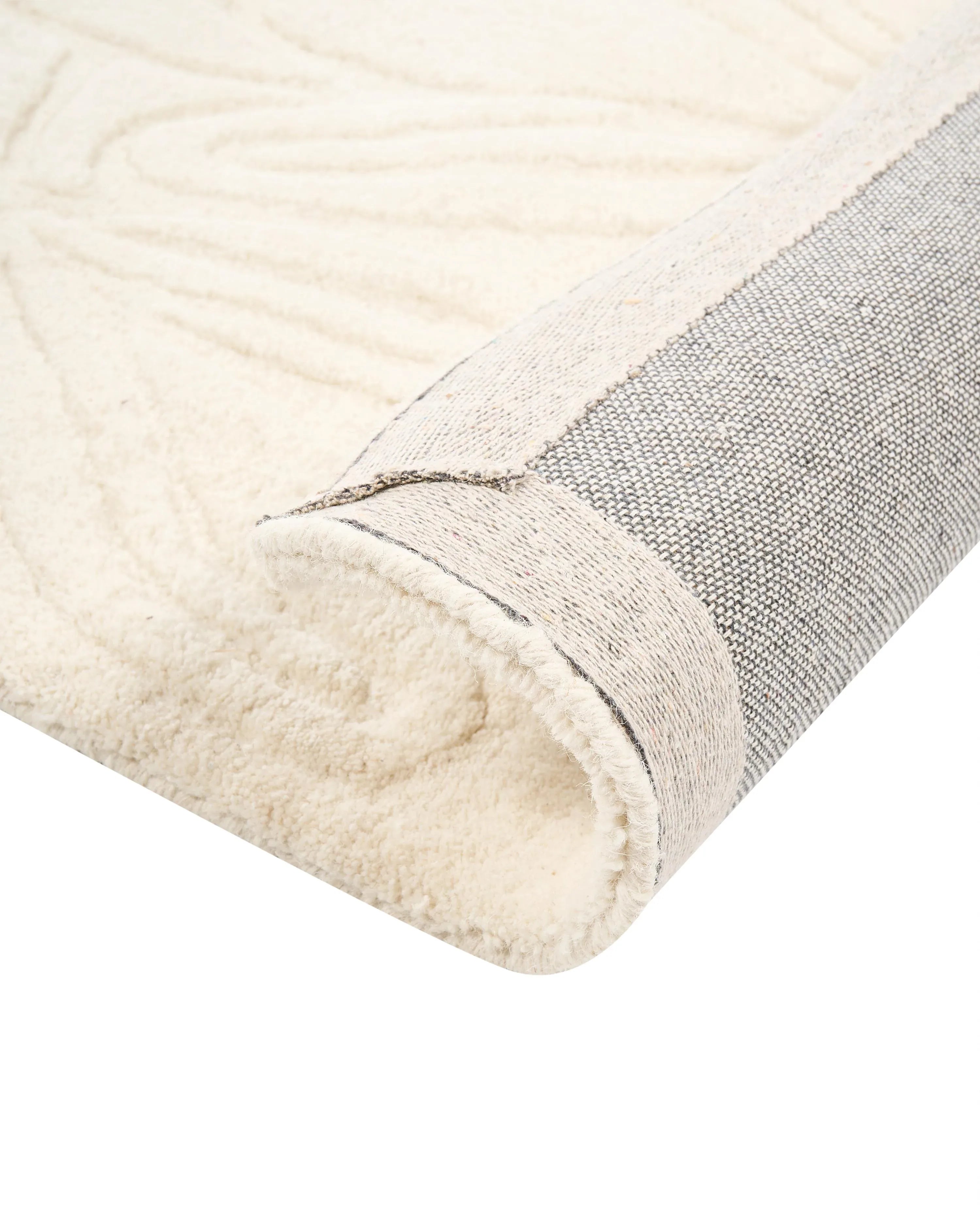 Tapis beige clair 160 x 230 cm Laine