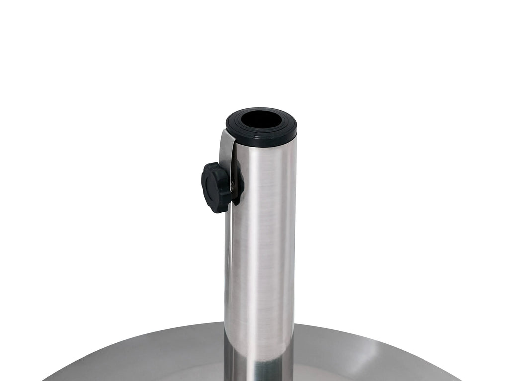 Pied de parasol rond argenté 25 kg