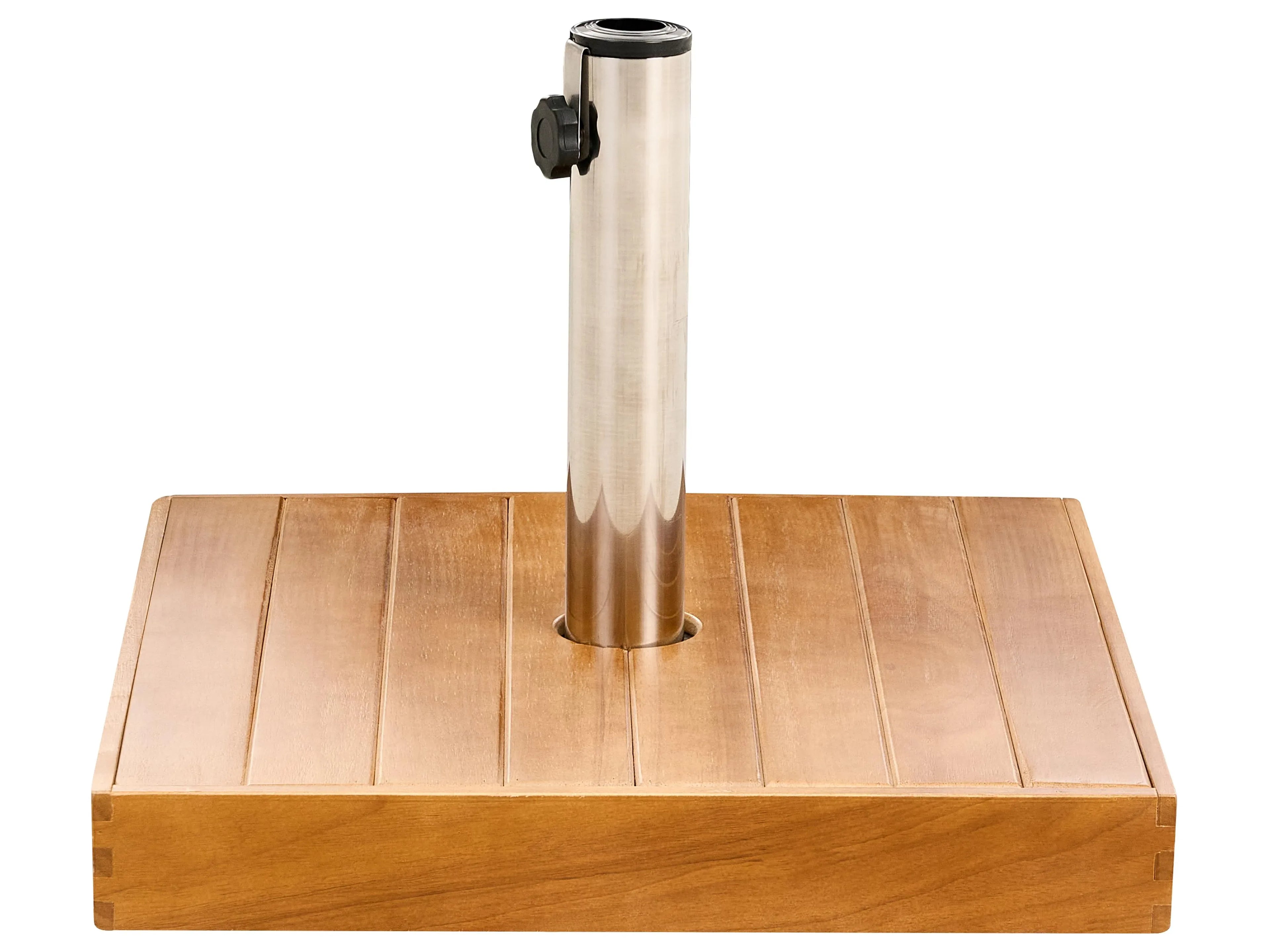 Base de parasol carrée marron 24 kg