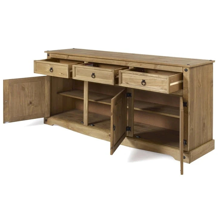 Buffet bas de style rustique 65 po - Collection Corona